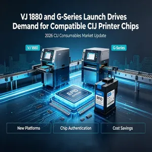 VJ 1880与DM G系列发布推动兼容CIJ打印机芯片需求
